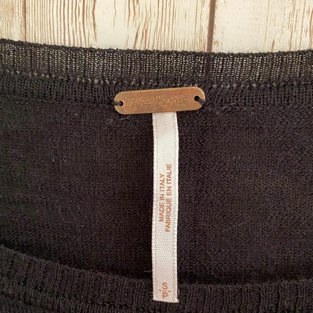 Free People Merino Wool/Alpaca Colorblock Wide Stripe Oversized Pullover